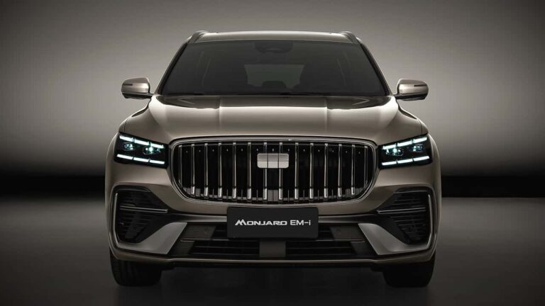 Geely Monjaro estreia na Europa com híbrido plug-in e luxos como bancos com massagem e suspensão adaptativa