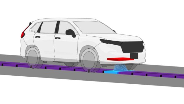 Honda testa estrada que recarrega carros elétricos em movimento no Japão a partir de 2027
