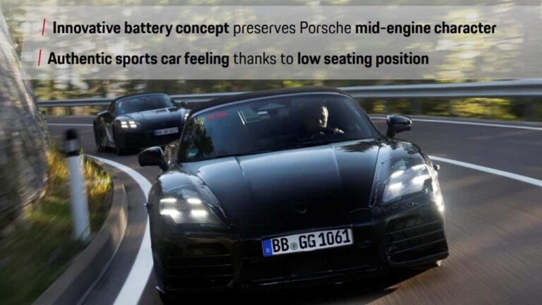 Porsche 718 Boxster e Cayman se tornam elétricos com baterias atrás dos bancos para equilíbrio dinâmico
