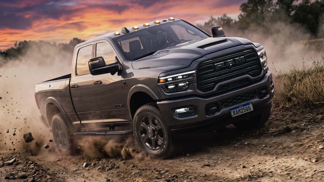Ram 2500 Night Edition chega ao Brasil como topo de linha por R$ 569.990 e mantém motor de 436 cv