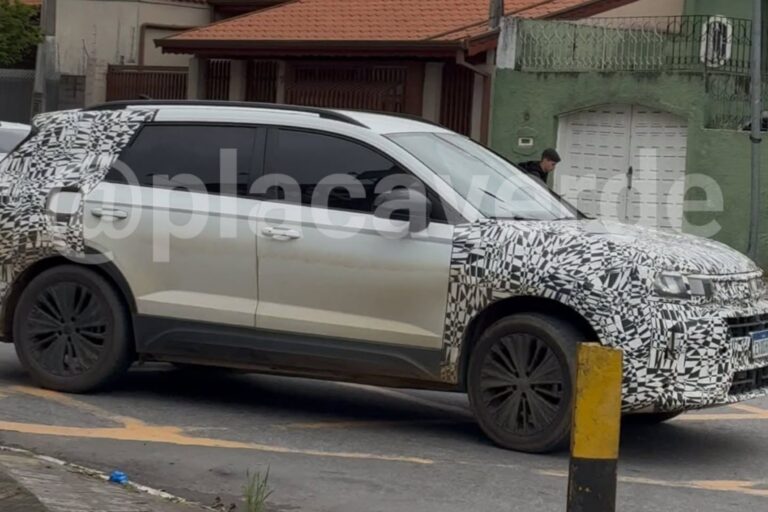 Novo Volkswagen Taos híbrido é flagrado em testes no Brasil e estreia prevista para 2028